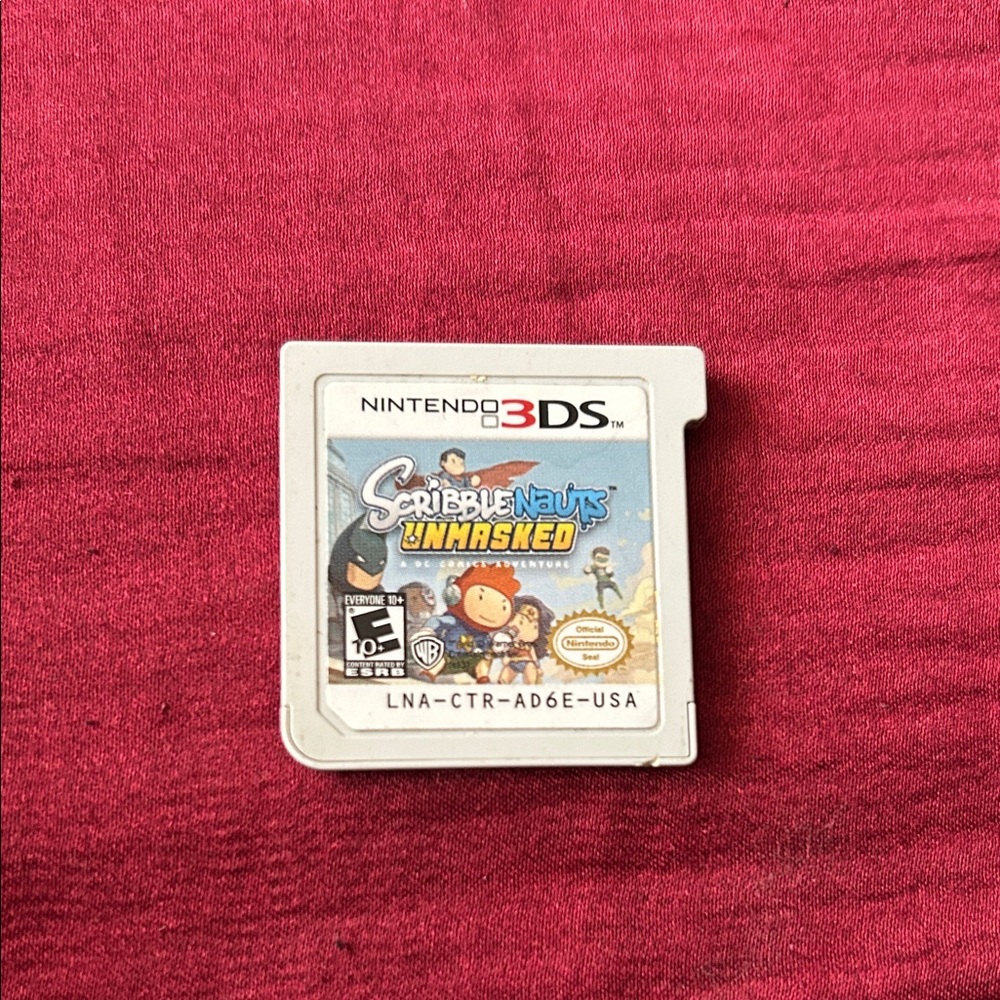 Nintendo 3DS Scribblenauts Unmasked Cartridge - White